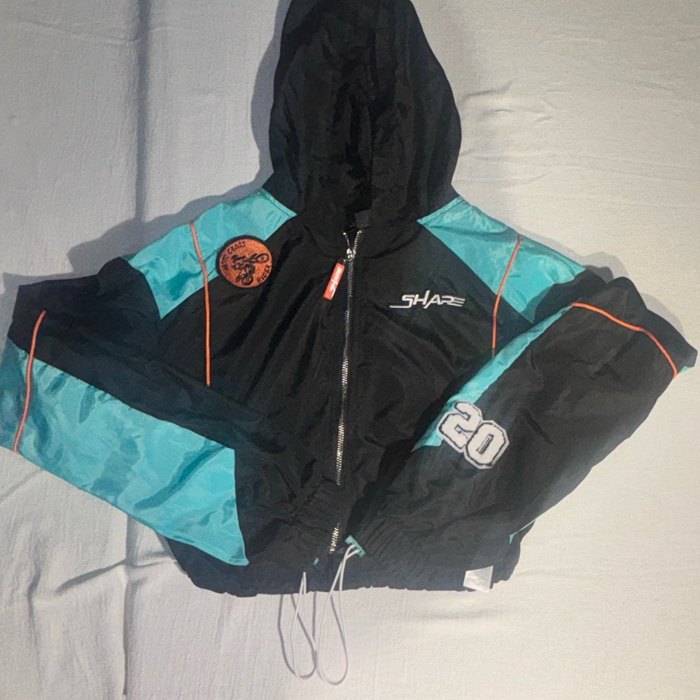 NWT PrettyLittleThing Shape Rare Varsity Shell Contrast Tracksuit Set Woman Sz S - Picture 9 of 16